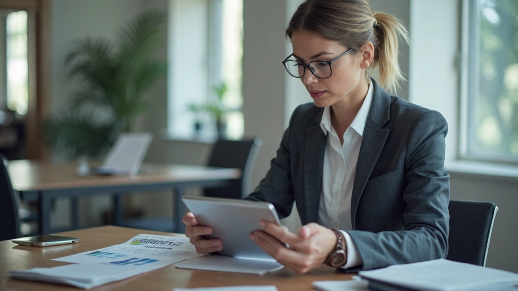 Профессиональное фото специалиста по маркетингу, анализирующего статистику аудитории на планшете в современном офисе